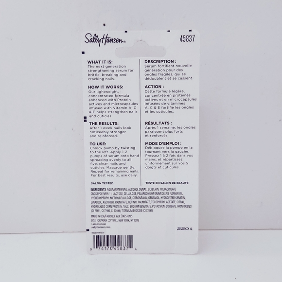 ⭐4/$15 Sally Hansen Treatment, Hard as Nails Vitamin Strength Serum - Picture 2 of 7